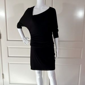 Bailey black versatile 3/4 sleeve dress.